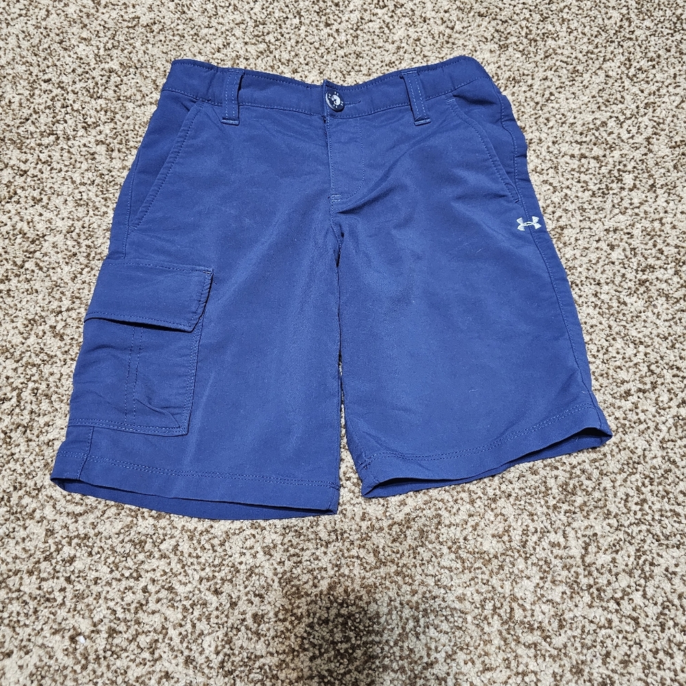 Under Armour Boys Shorts | Size S | Adjustable Waist| Blue